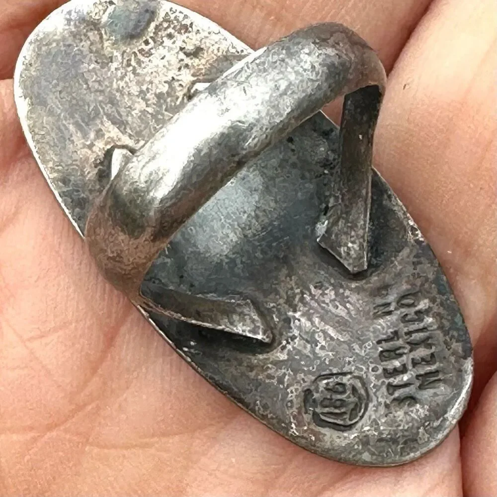 Vintage sterling silver overlay 
Mexico  vintage ring - Picture 5 of 9